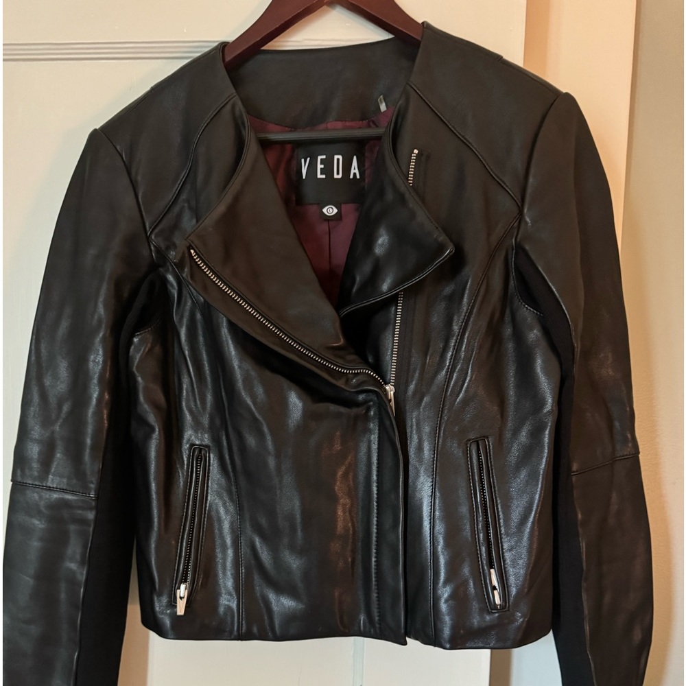 Lamb leather jacket size large